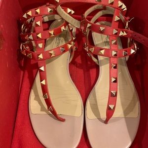 Valentino Rockstud Sandals Size 37